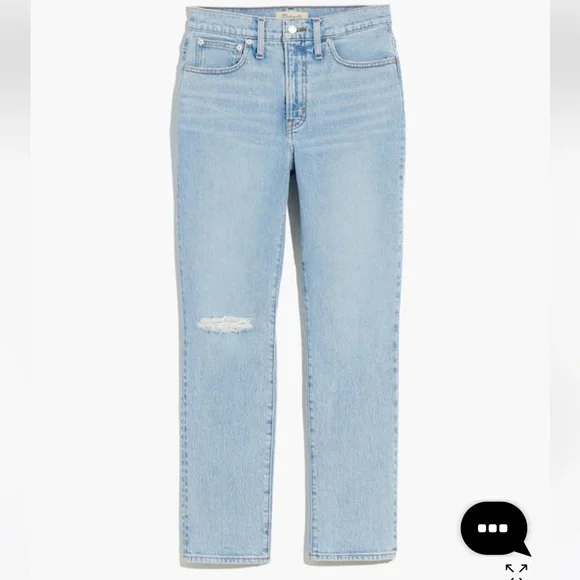 Madewell The Perfect Vintage Crop Jean in Sudbury Wash 26 - Picture 5 of 9